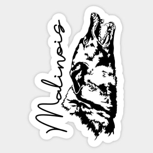 Belgian Malinois dog portrait Sticker